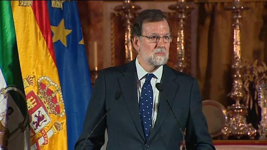 Rajoy avisa: "El 155 no es sólo un artículo de la Constitución, es un precedente"