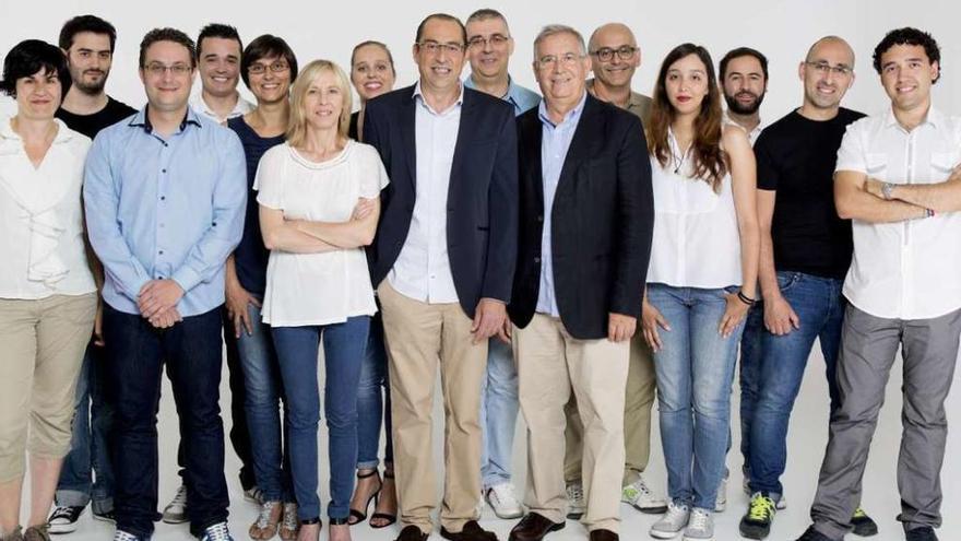 Parte del equipo de la empresa ourensana Primux.