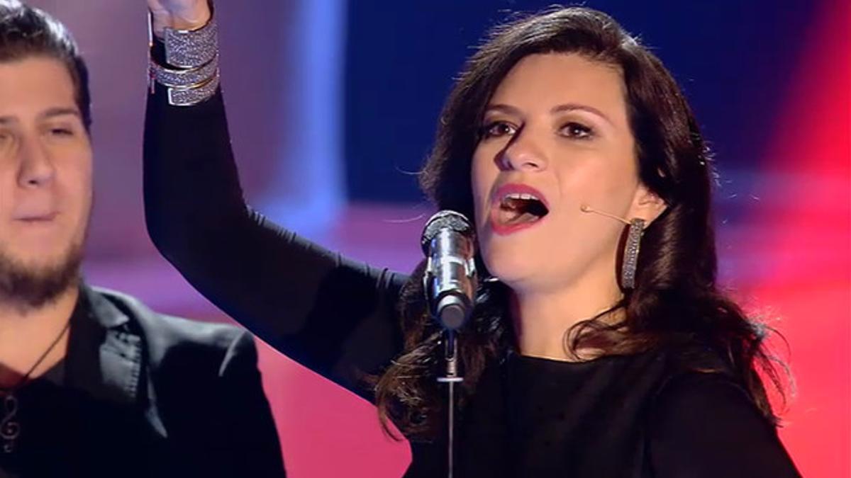 Laura Pausini, en plena bulería, en 'La voz'