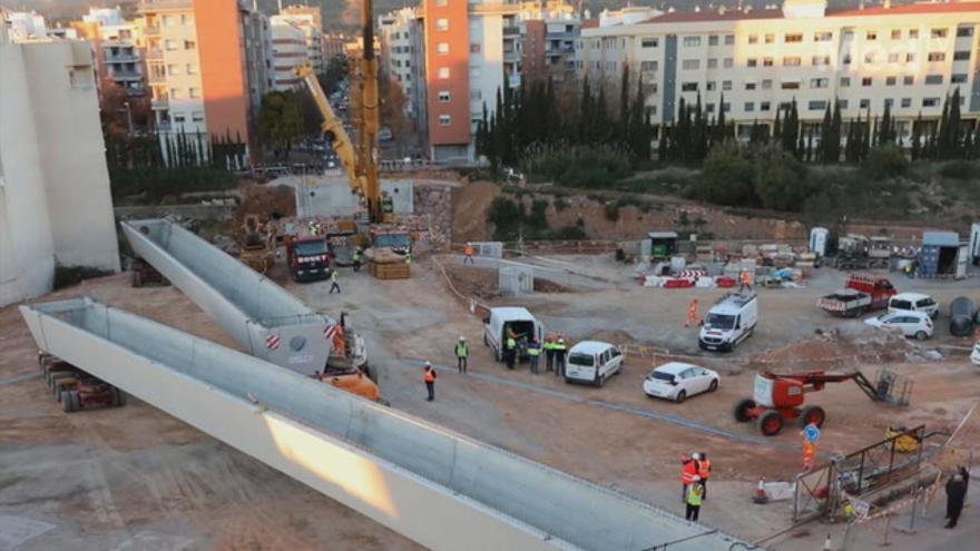 Así son las megavigas para el nuevo puente de Castellón