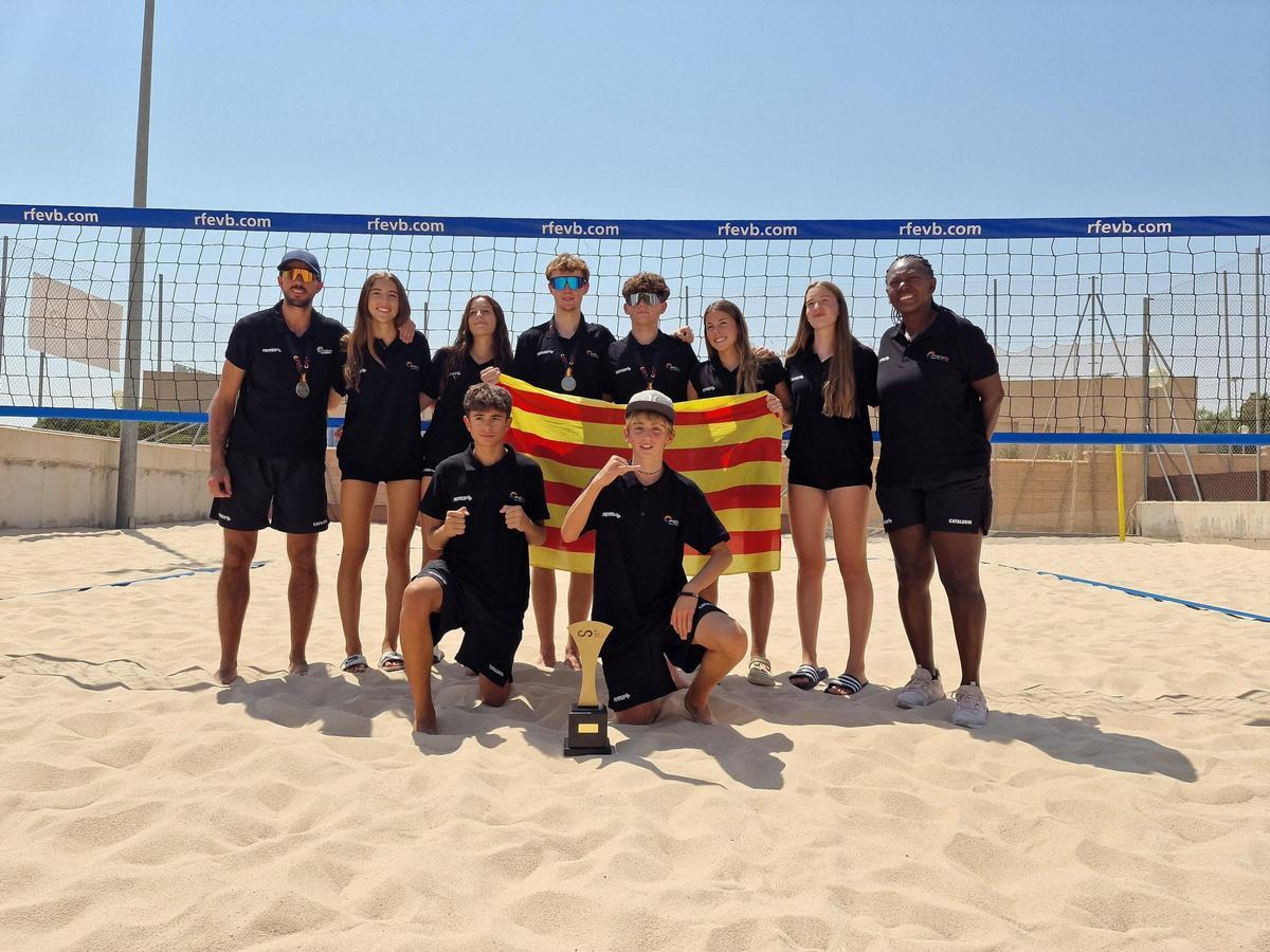 La delegació catalana a Lorca després de finalitzar la competició