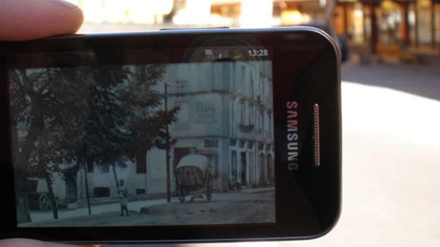 L&#039;aplicació permet comparar imatges dels carrers de Ribes de Freser amb les de fa cent anys.