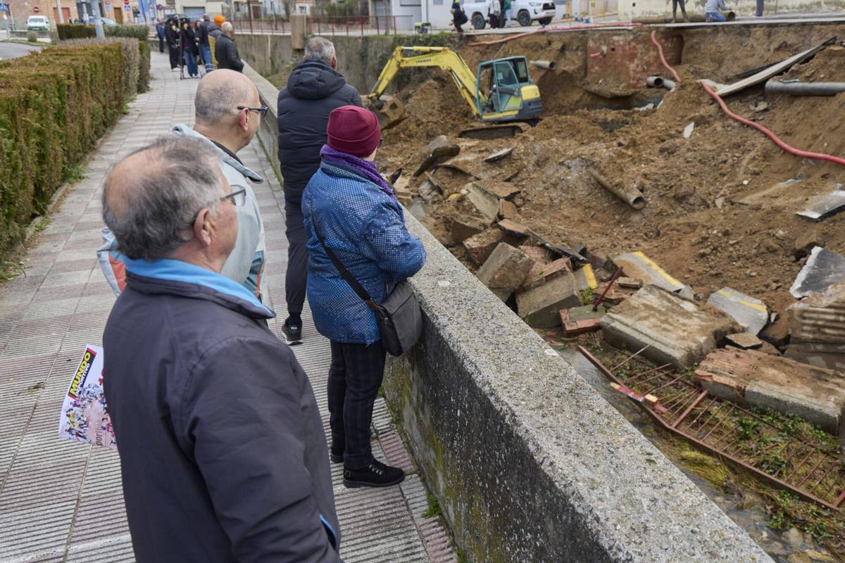 20260202 L'esfondrament parcial del carrer Pla de la Coma a Anglès,