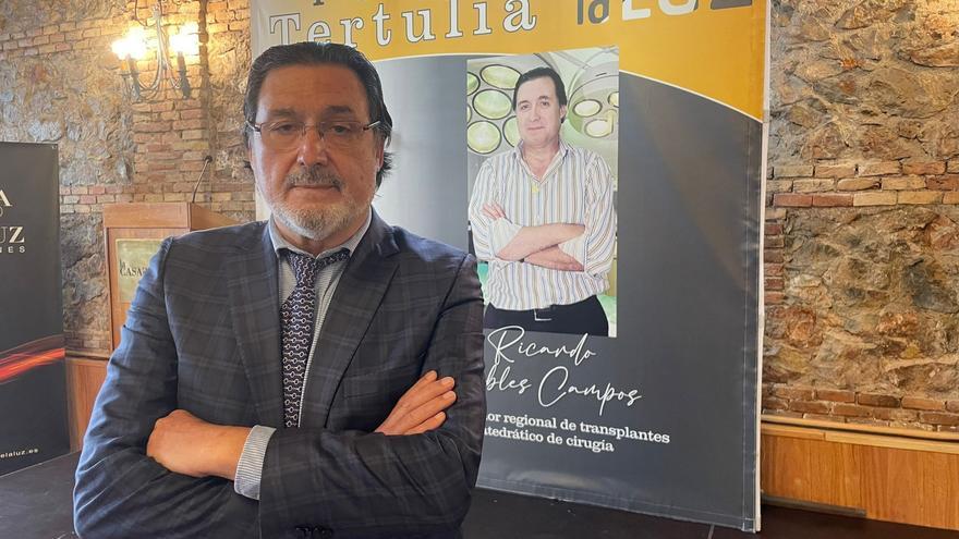 El coordinador regional de trasplantes, investigador y catedrático de Cirugía, Ricardo Robles Campos