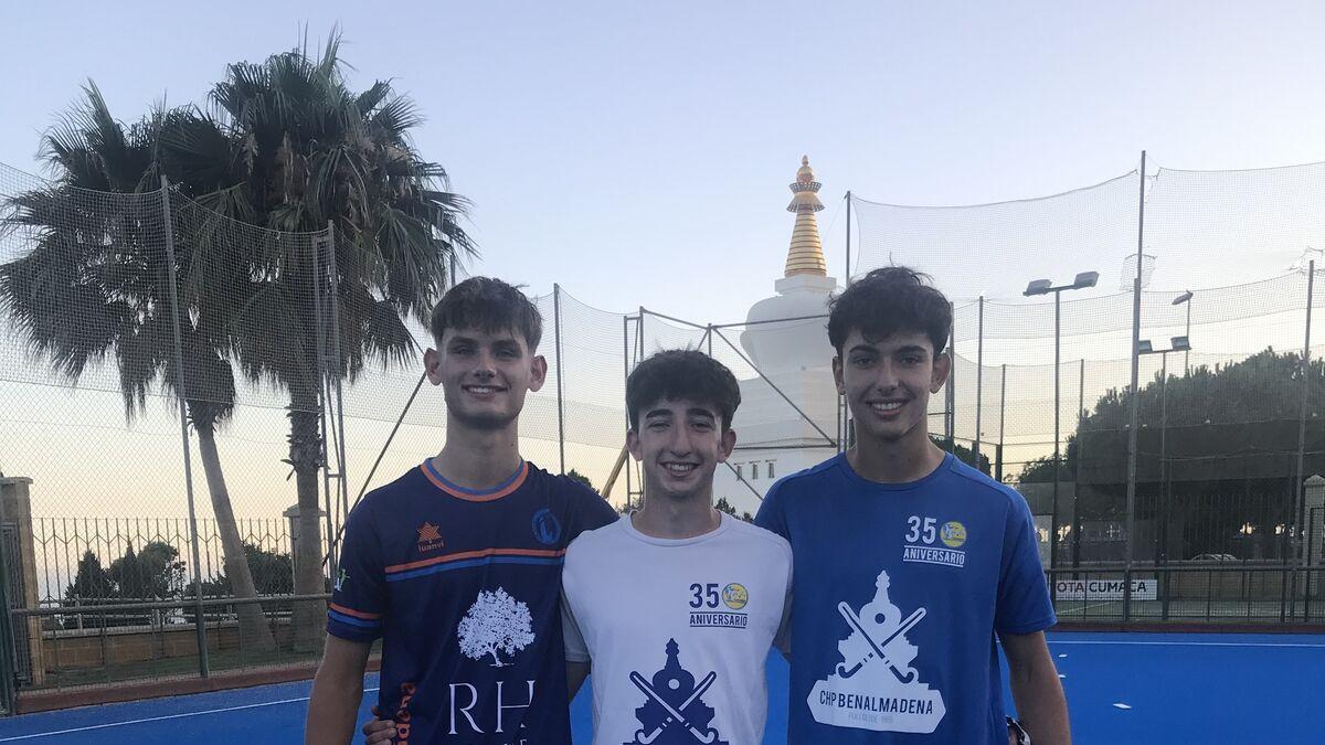 Los jugadores del Hockey Benalmádena convocados por sus selecciones.