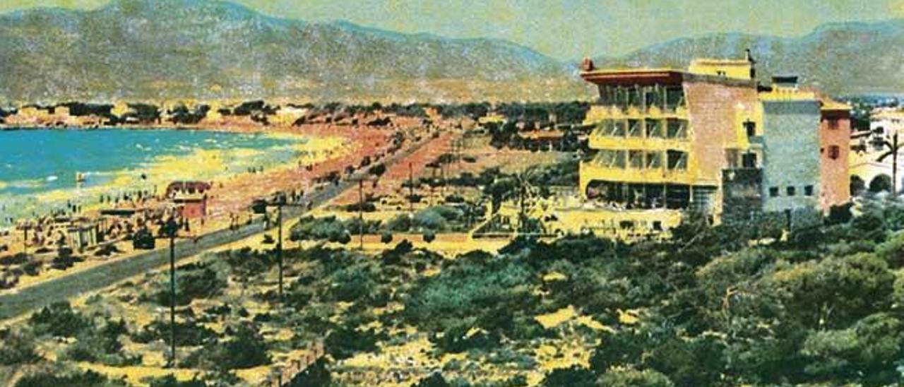 El Hotel Acapulco en los años 60.