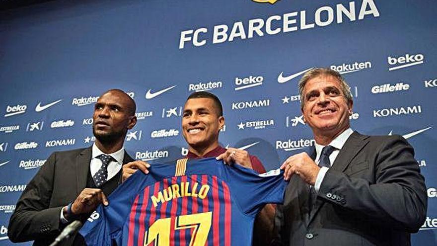 Jeison Murillo va ser presentat ahir com a nou jugador del Barça.