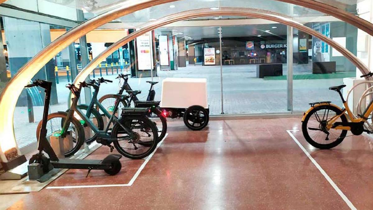 Modelo de párking de bicis que se instalará en la estación de tren de Zamora.