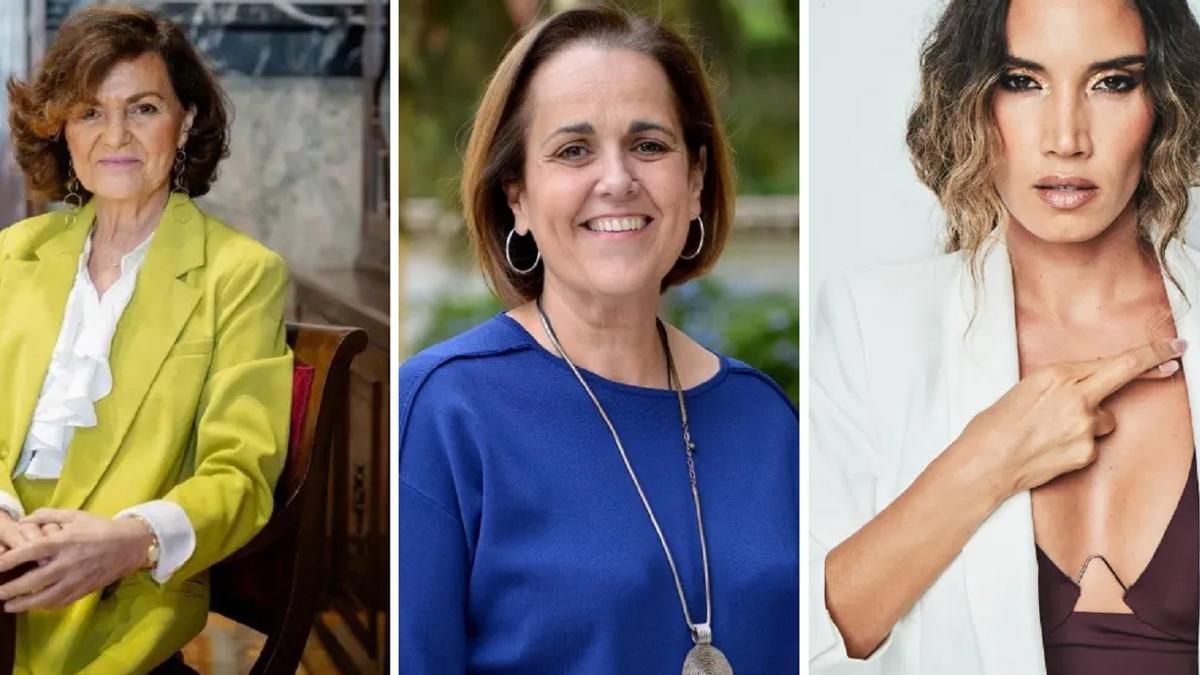 Carmen Calvo, Blanca Torrent e India Martínez.