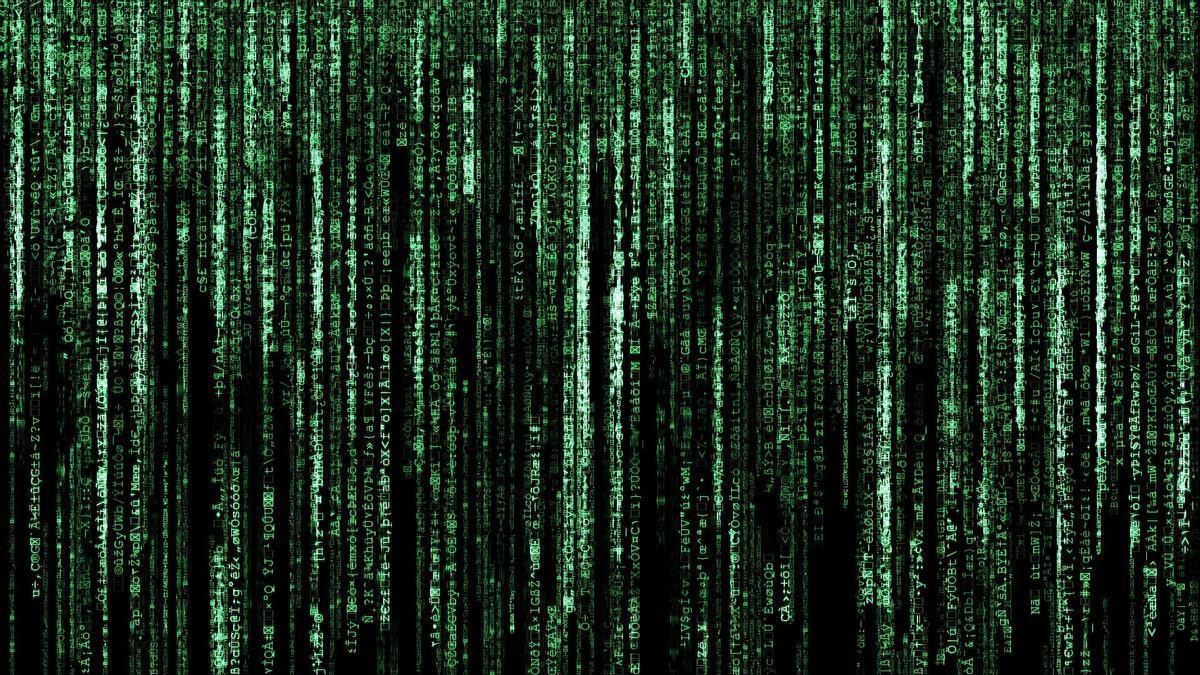Lluvia digital de 'Matrix'.