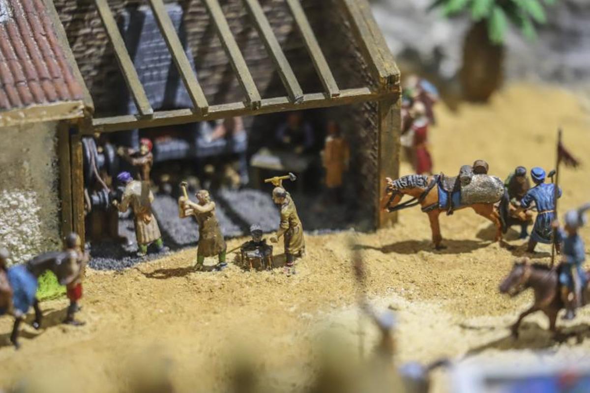 Maqueta de la Orihuela musulmana que se exhibe en el Museo de la Reconquista