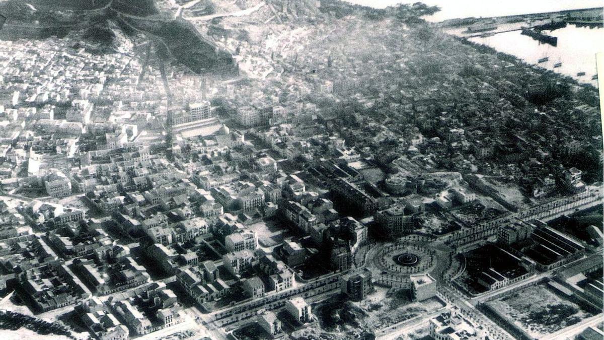 Panorámica de Alicante en el año 1932.