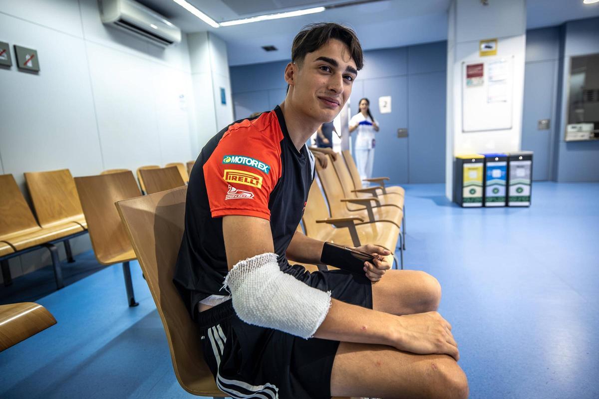 Federico, italiano de 19 años, está de vacaciones en Barcelona.
