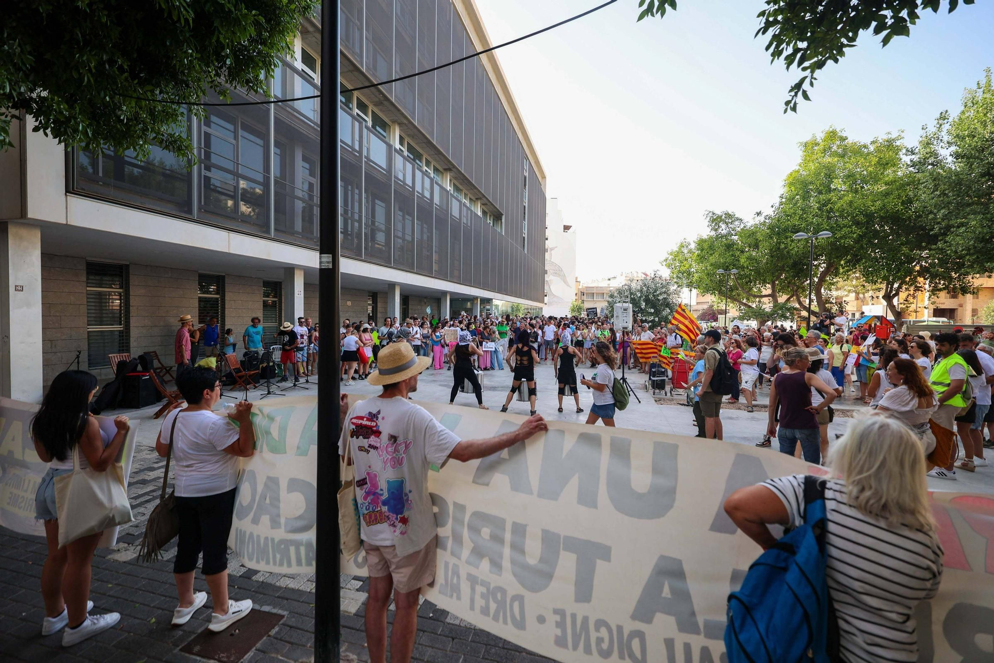 Manifestación contra la masificación turística en Ibiza