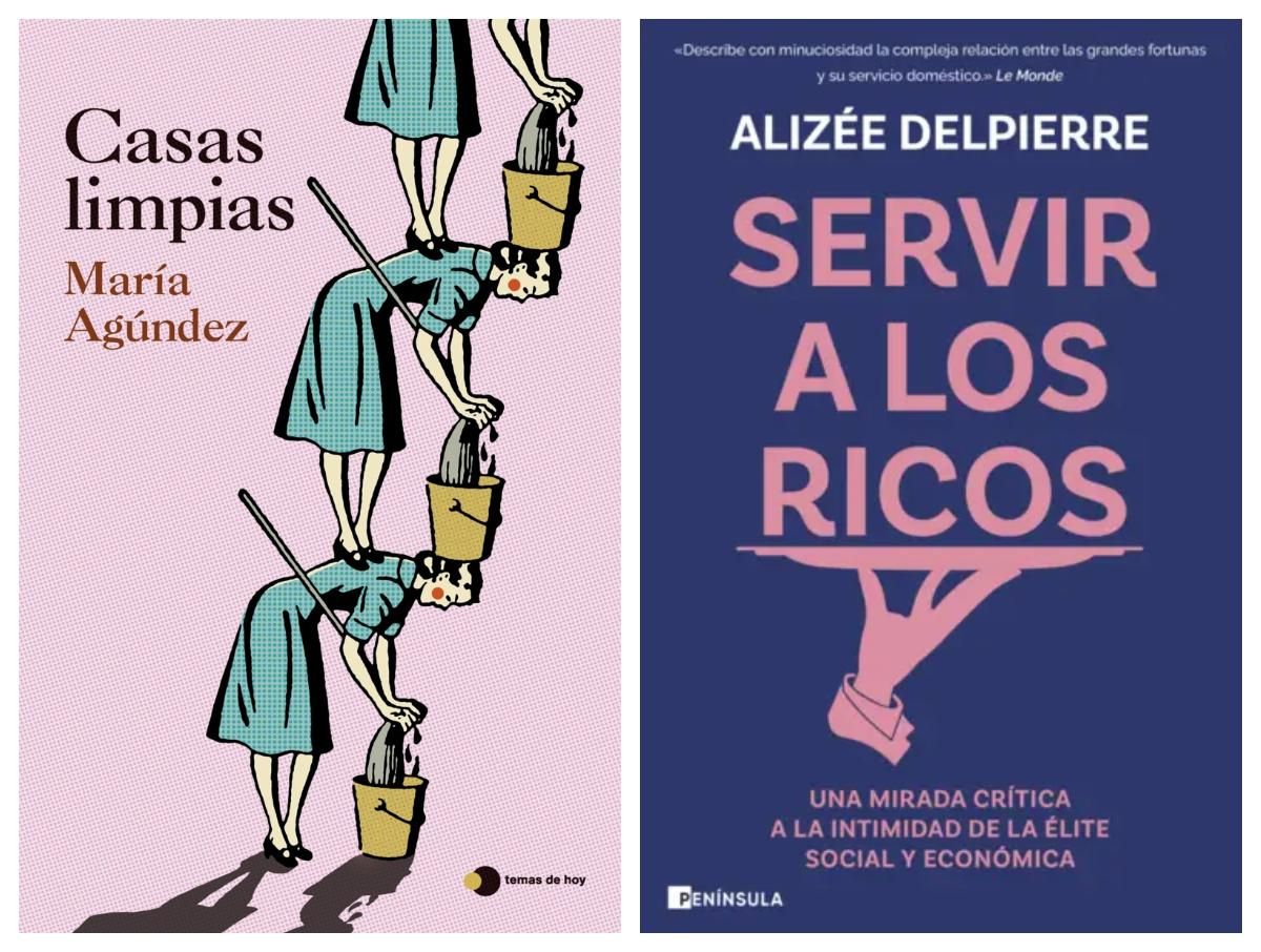 Cubiertas de 'Casas limpias' y 'Servir a los ricos'