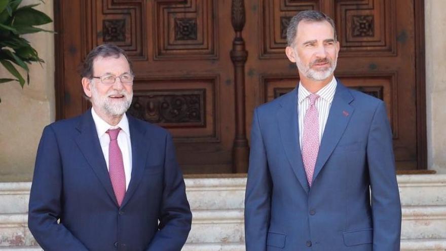 Rajoy y el Rey se renieron en Marivent el pasado agosto.