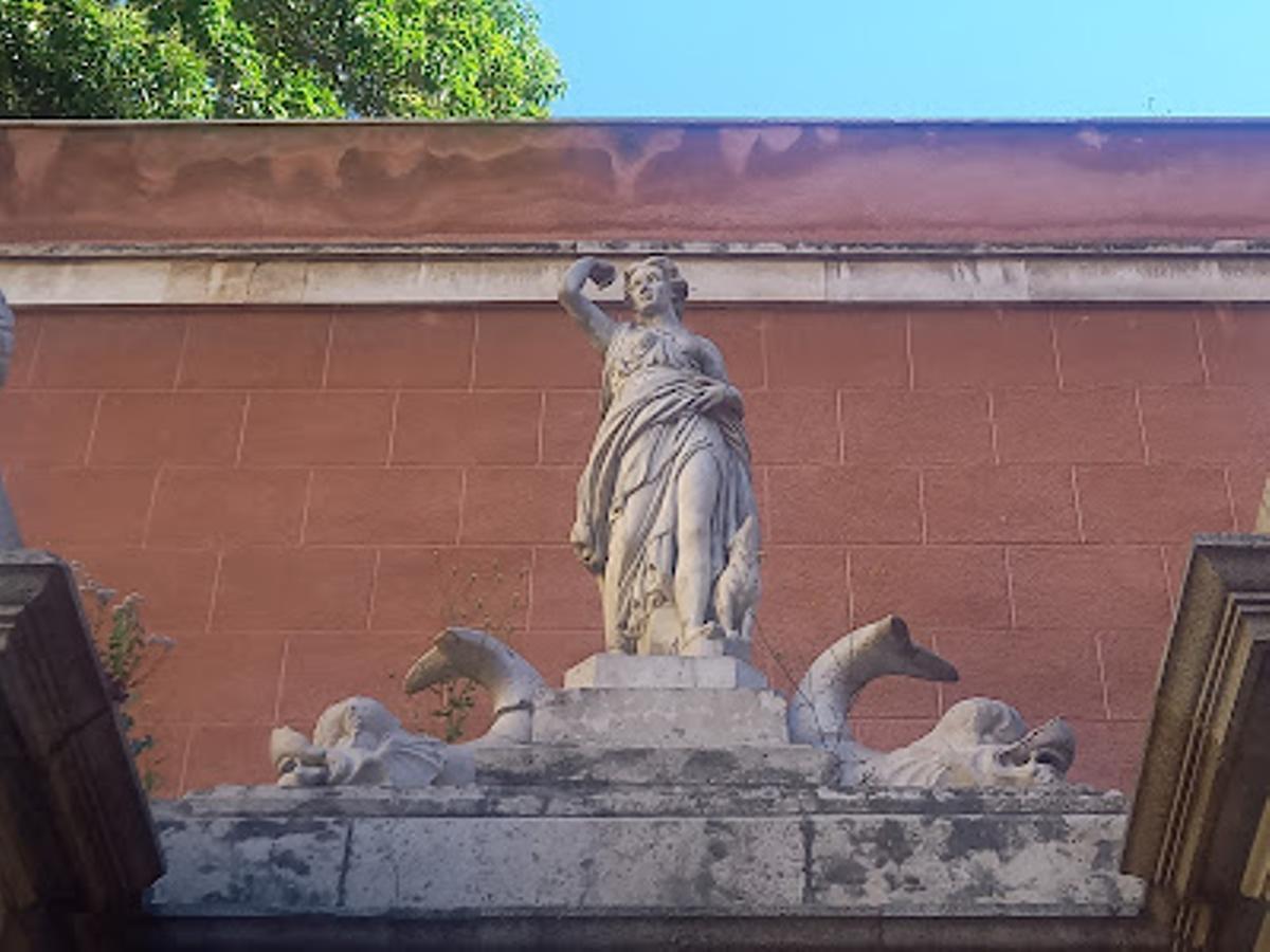 Detalle de la Diana Cazadora, marmol S.XVII, procedente dela fuente de Puerta Cerrada