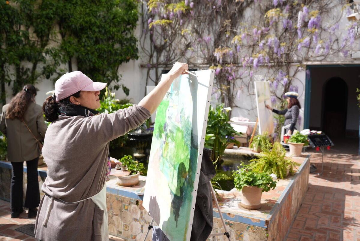 Concurso de pintura rápida Patios de Córdoba en el Palacio de Viana
