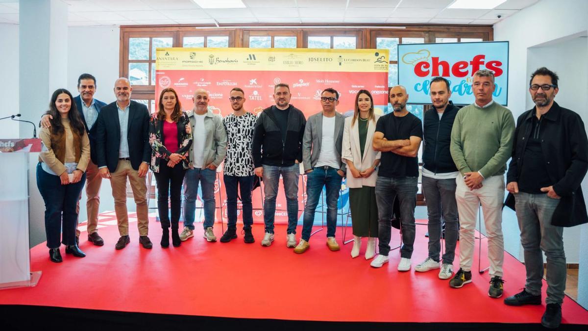 Momento de la presentación de la séptima gala de ChefsForChildrenen Benahavís