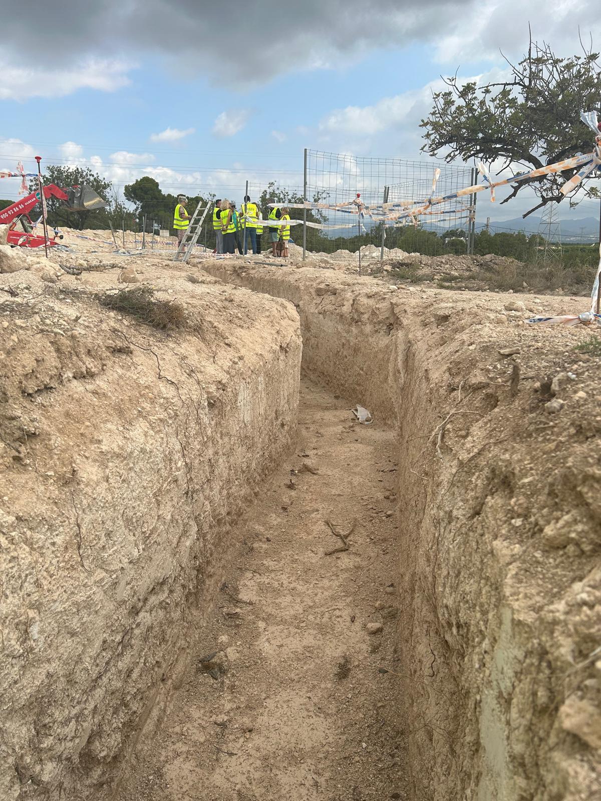 Visita a los restos hallados en Mas Camarena, en Bétera.