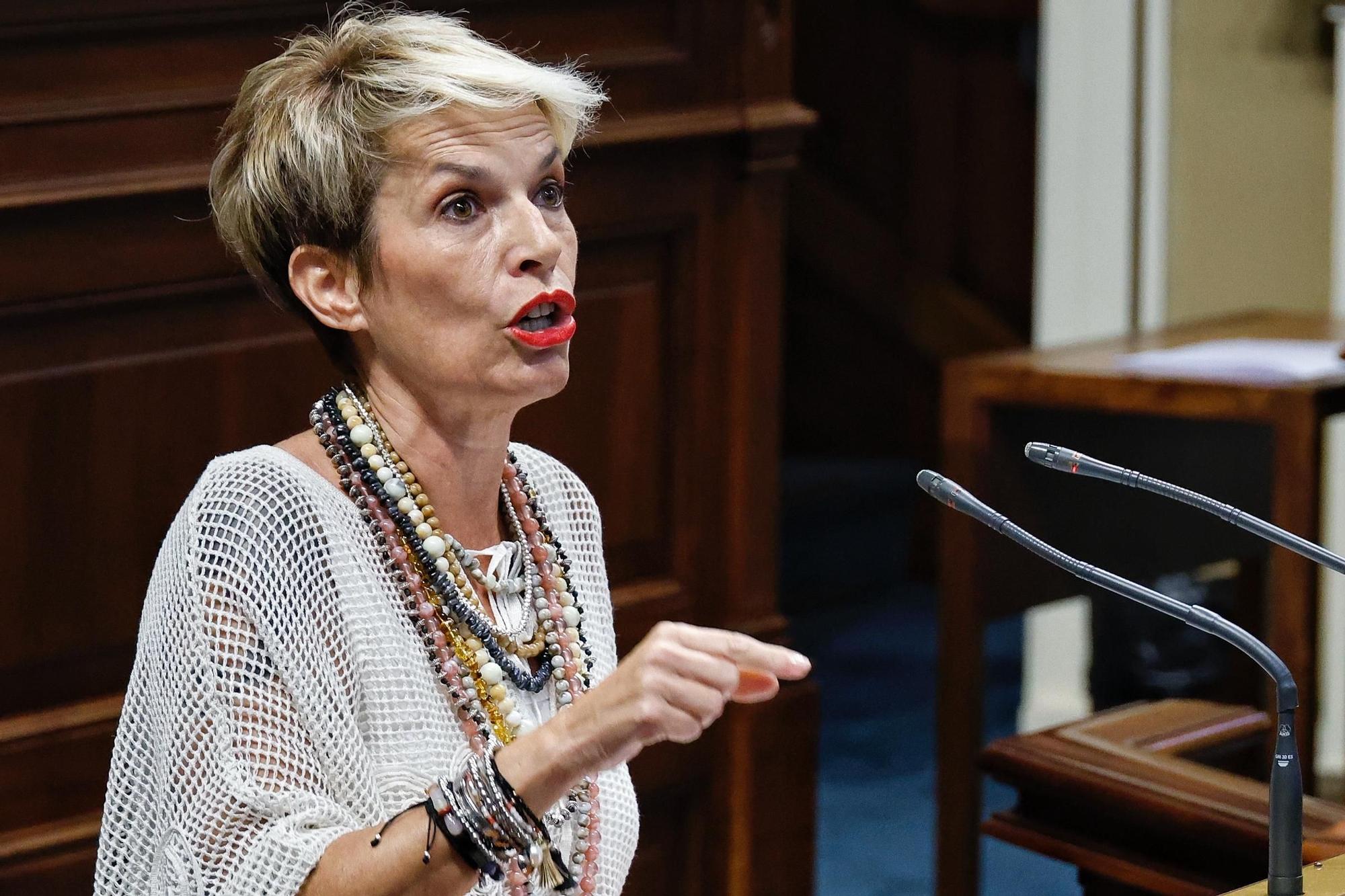 Pleno del Parlamento de Canarias, este miércoles