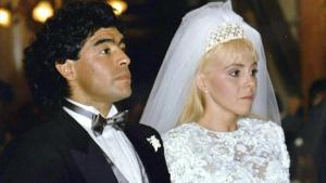 Diego y Claudia, el día de su boda en 1989. 