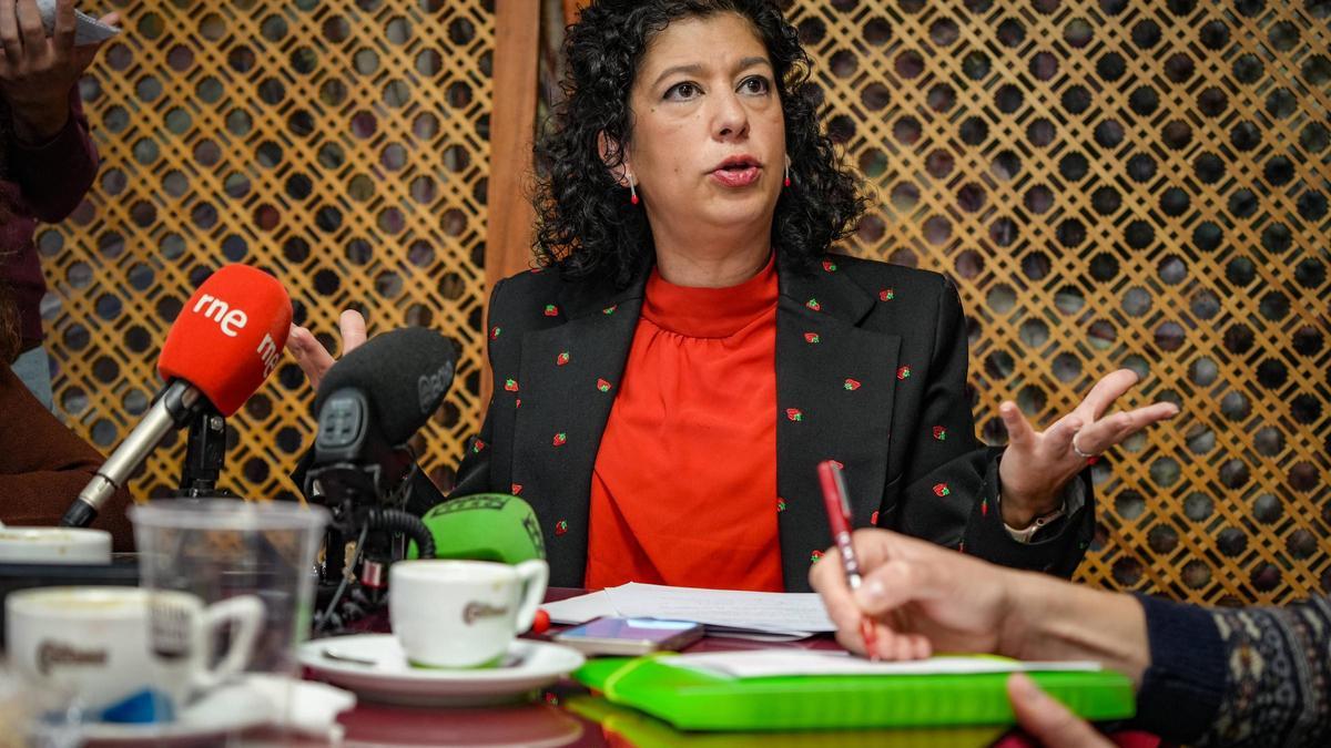 Silvia González, este miércoles.