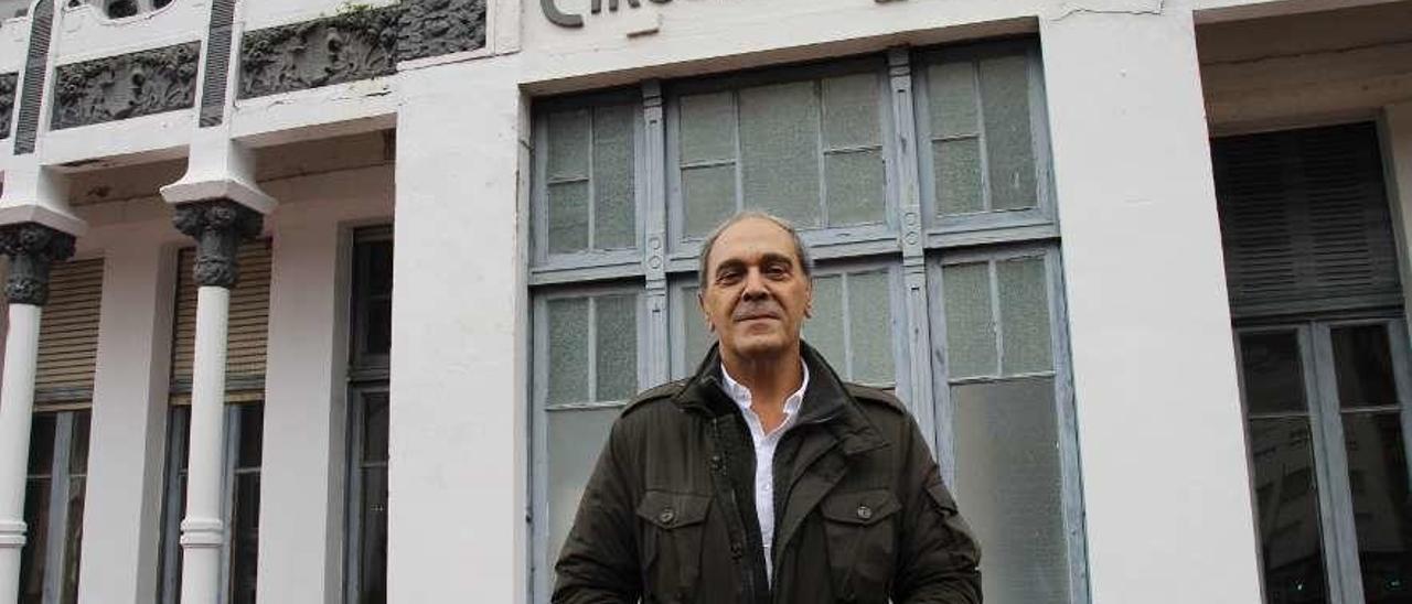 Marino Guardado, en el Casino de Luarca.