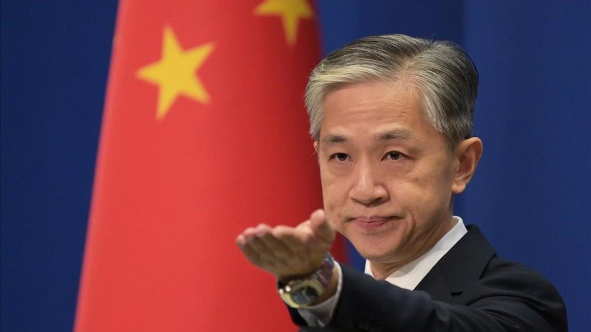 El portavoz del Ministerio de Asuntos Exteriores de China, Wang Wenbin.