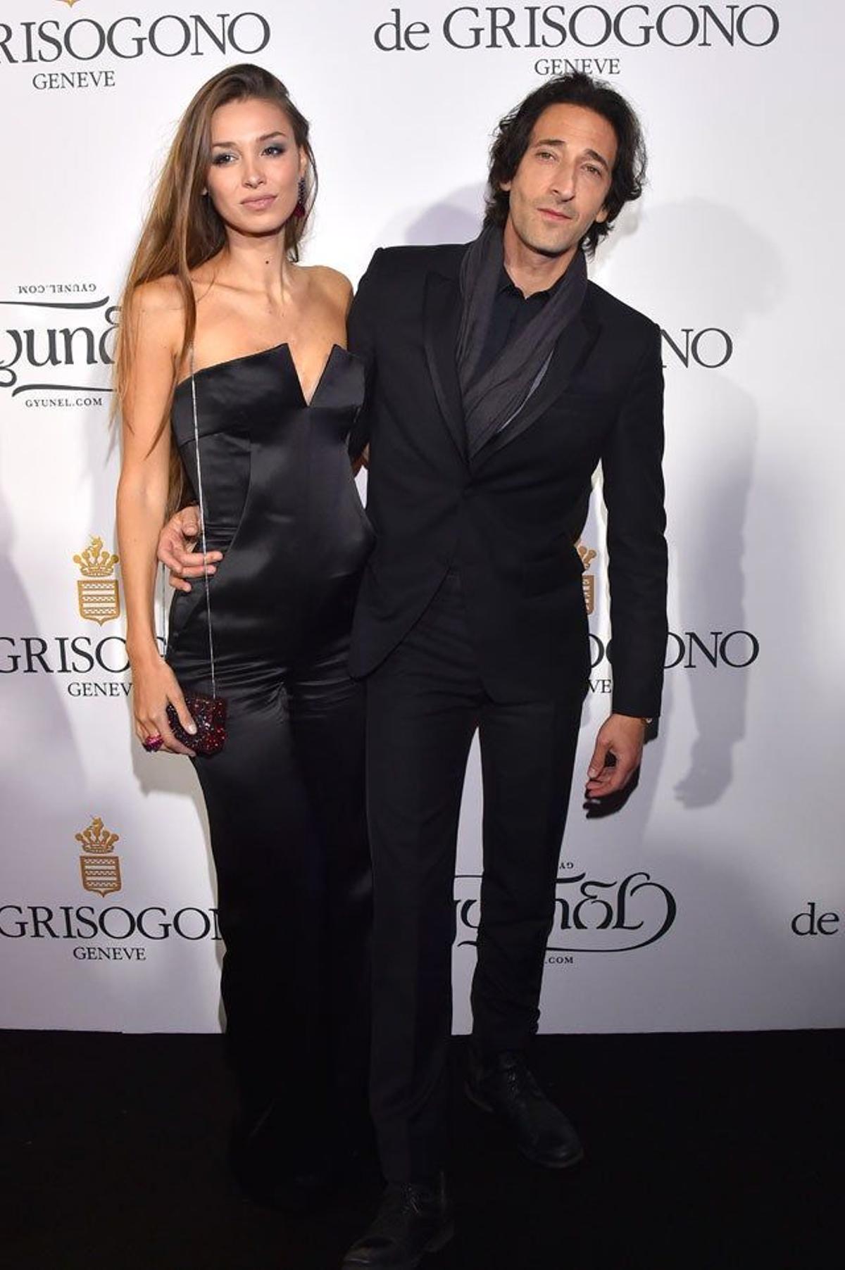 Lara Lieto y Adrien Brody en la fiesta De Grisogono en Cannes