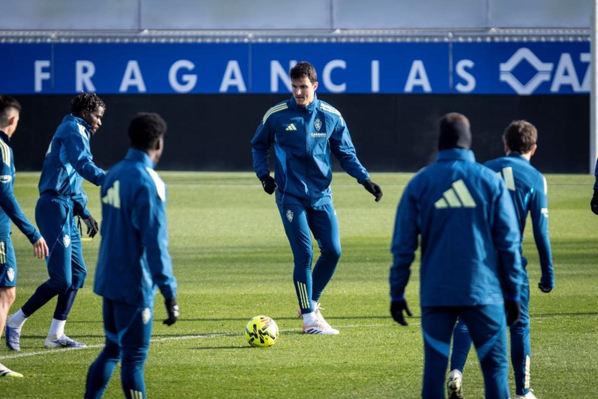 Radovanovic, en el entrenamiento de este sábado.