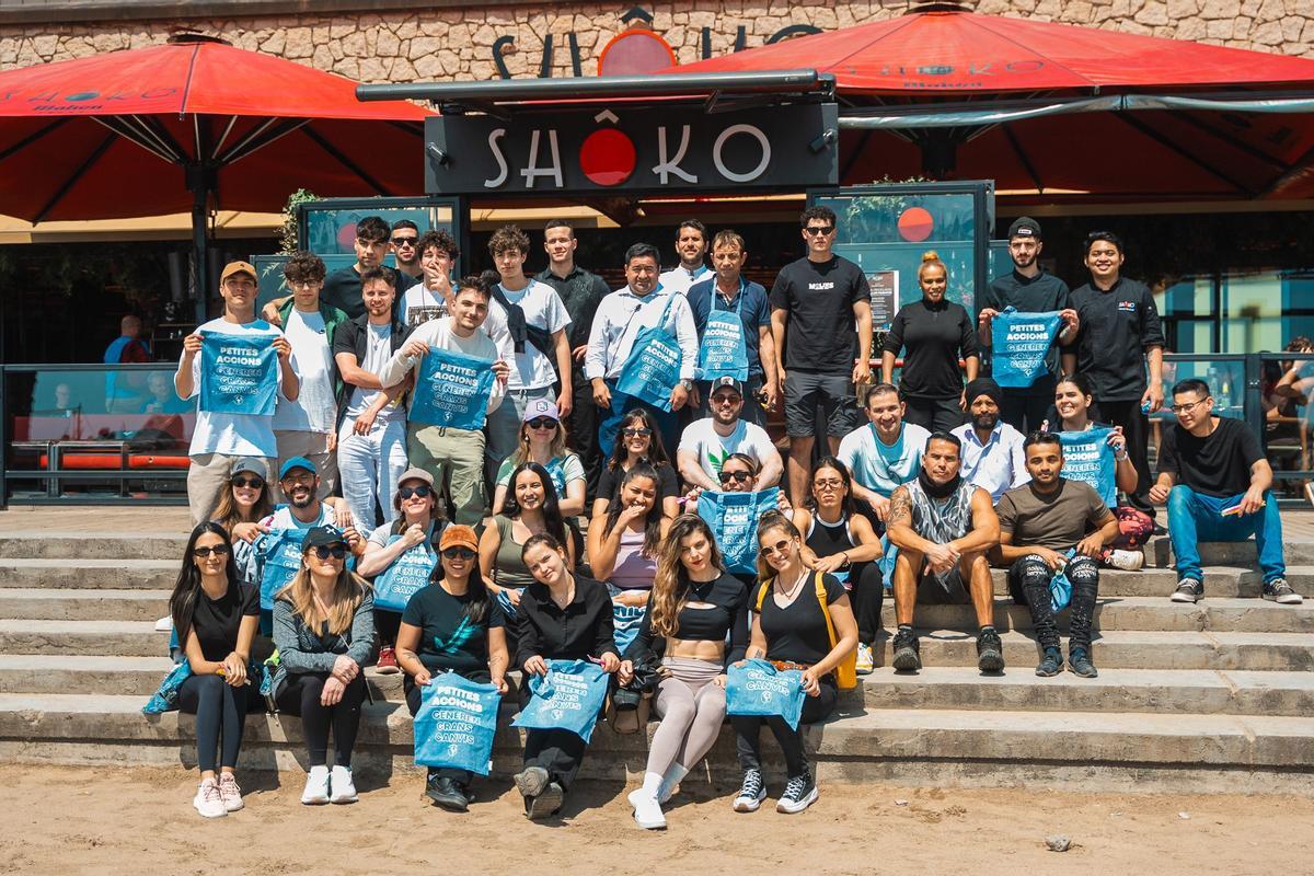 Esta iniciativa forma parte de la participación de Shôko Barcelona en la campaña 'Let's Clean Up Europe'