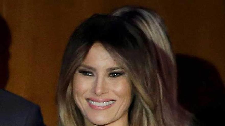 Melania Trump, feliz.