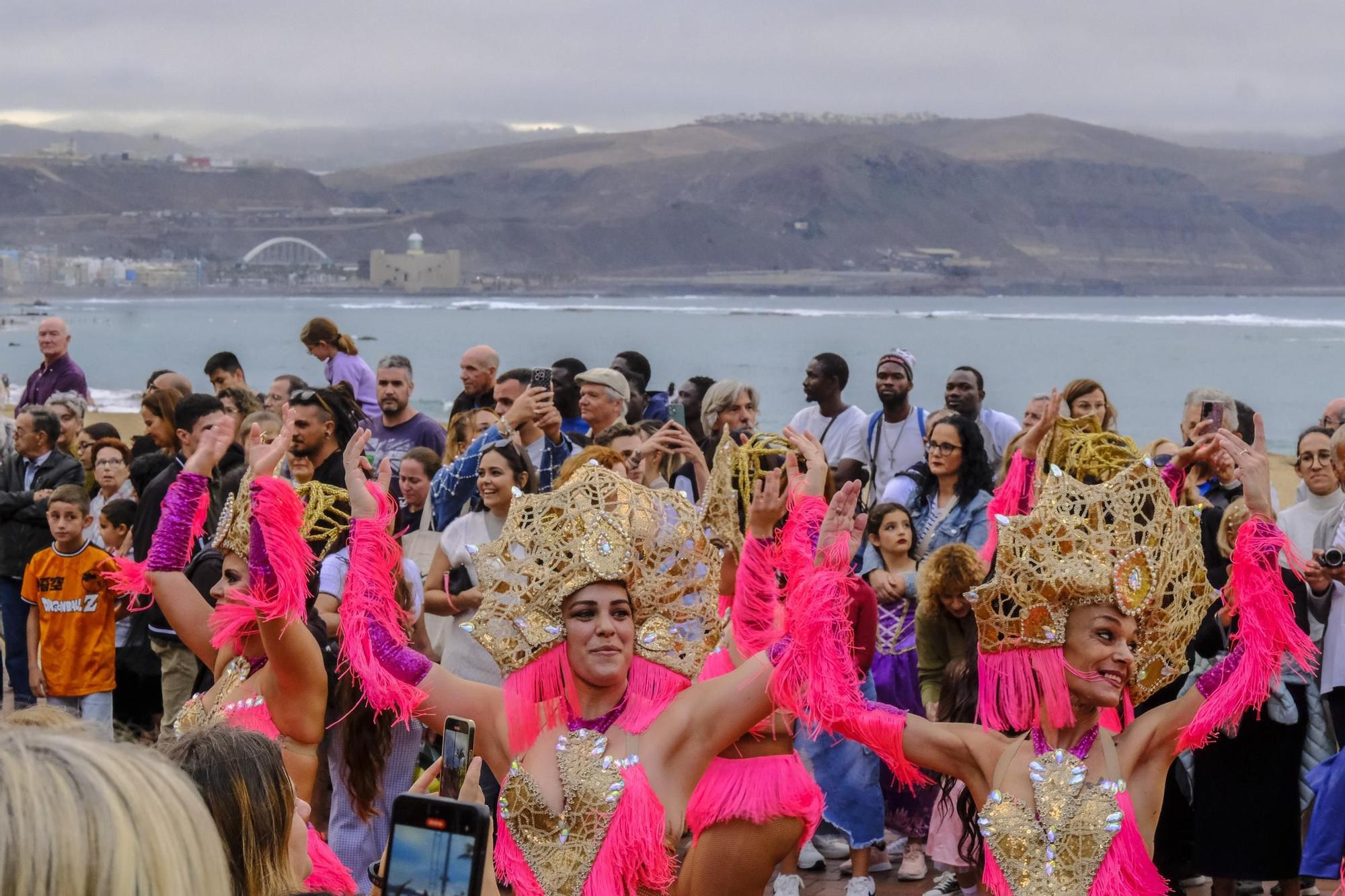 Encuentro de comparsas y batucadas del Carnaval de Las Palmas de Gran Canaria 2024