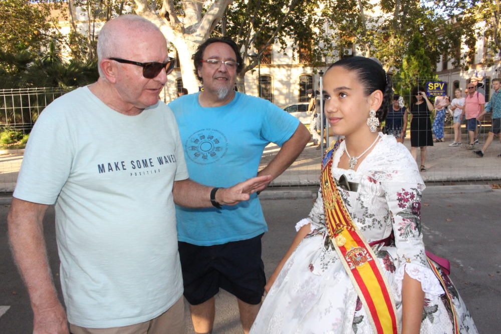 El "vuelo" de Sara Larrazábal en la carroza más alta