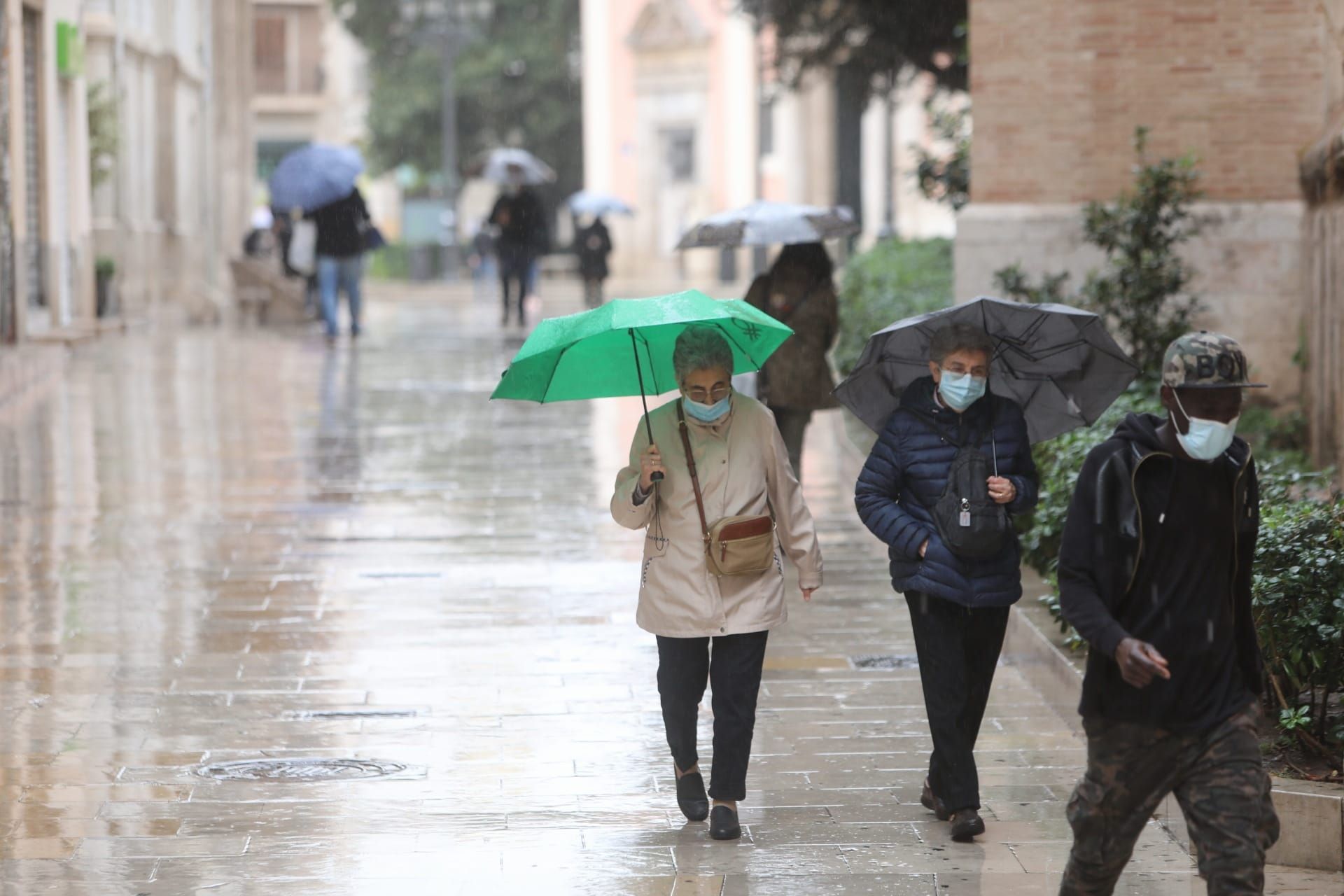 Temporal de lluvia en València