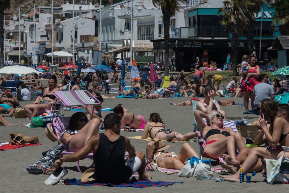 Mucho ambiente en las playas este domingo