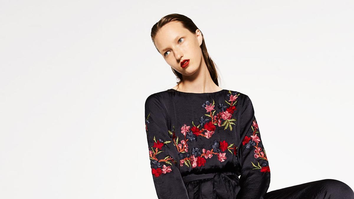 Mono bordado de Zara (39,95€)
