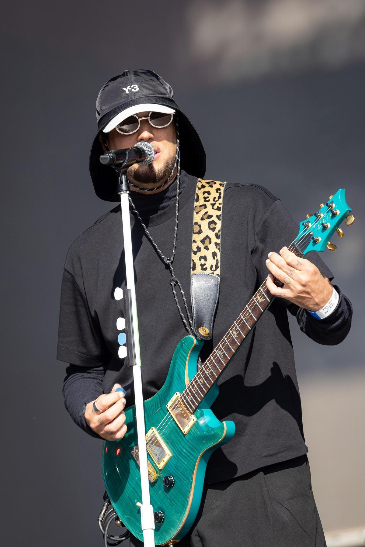 Dante Spinetta, durante uno de sus conciertos