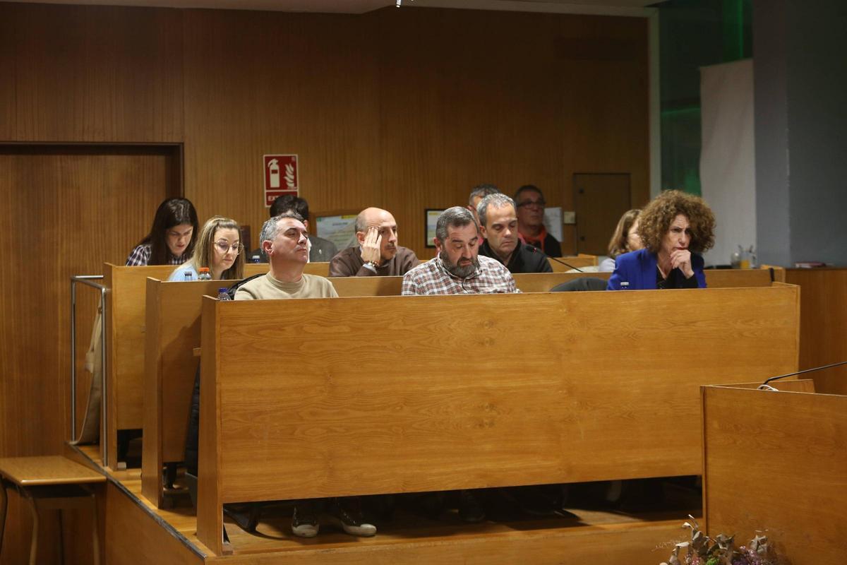 Grupo Municipal del PP de Cangas, en un Pleno reciente.