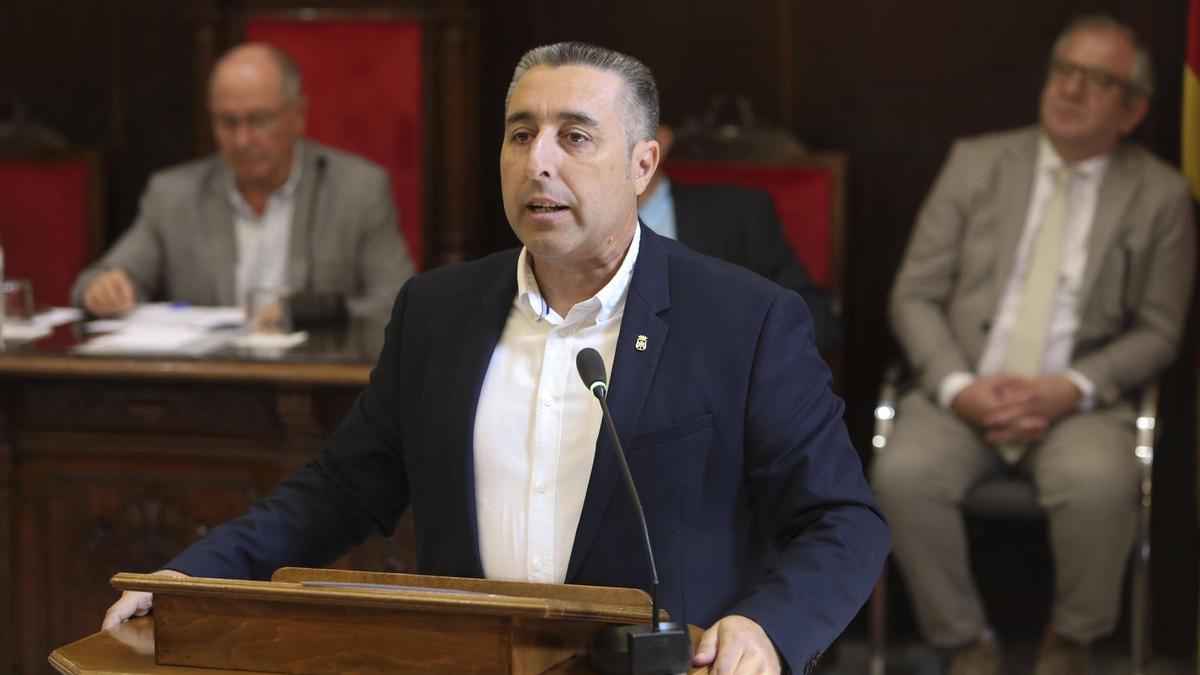Javier Timón, en un pleno.