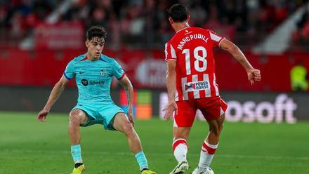 Almería - FC Barcelona: La asistencia de Héctor Fort a Fermín López