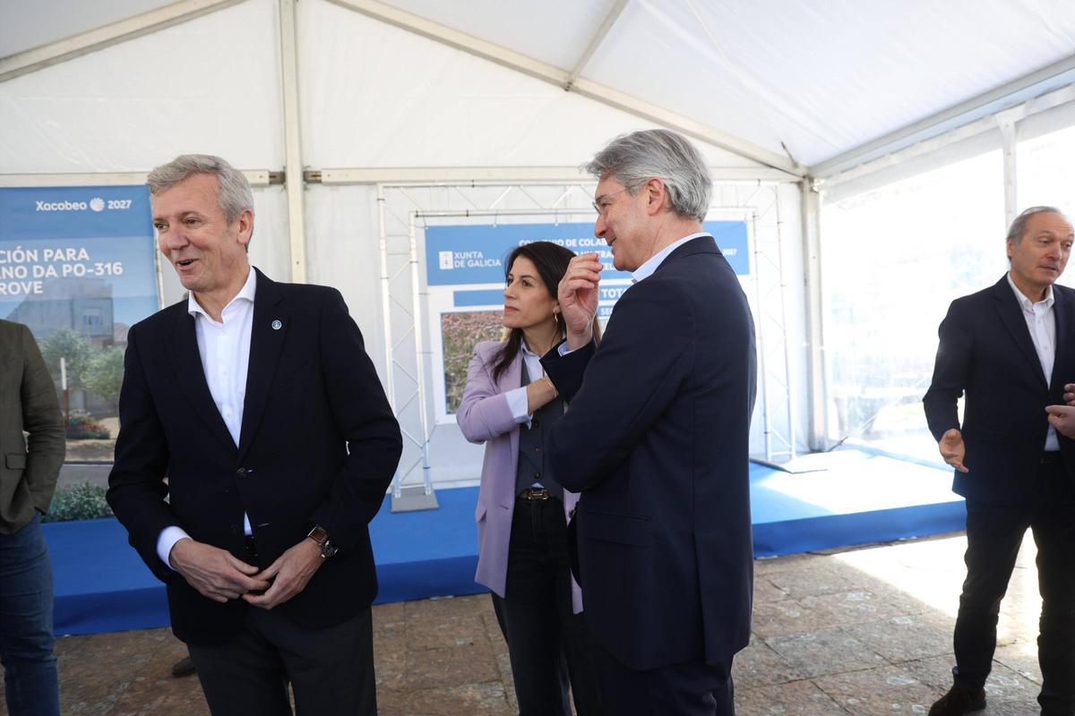 Alfonso Rueda en O Grove: una visita con mucha chicha política
