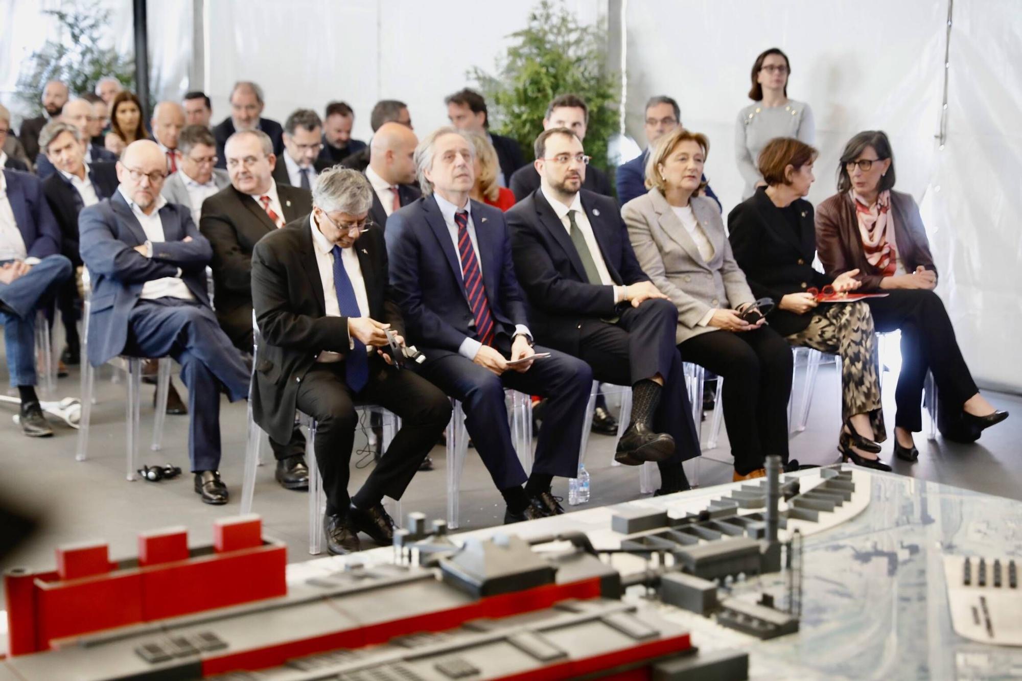 EN IMÁGENES: Así fue la inauguración de las obras para el horno eléctrico hídribido de Arcelor en Gijón