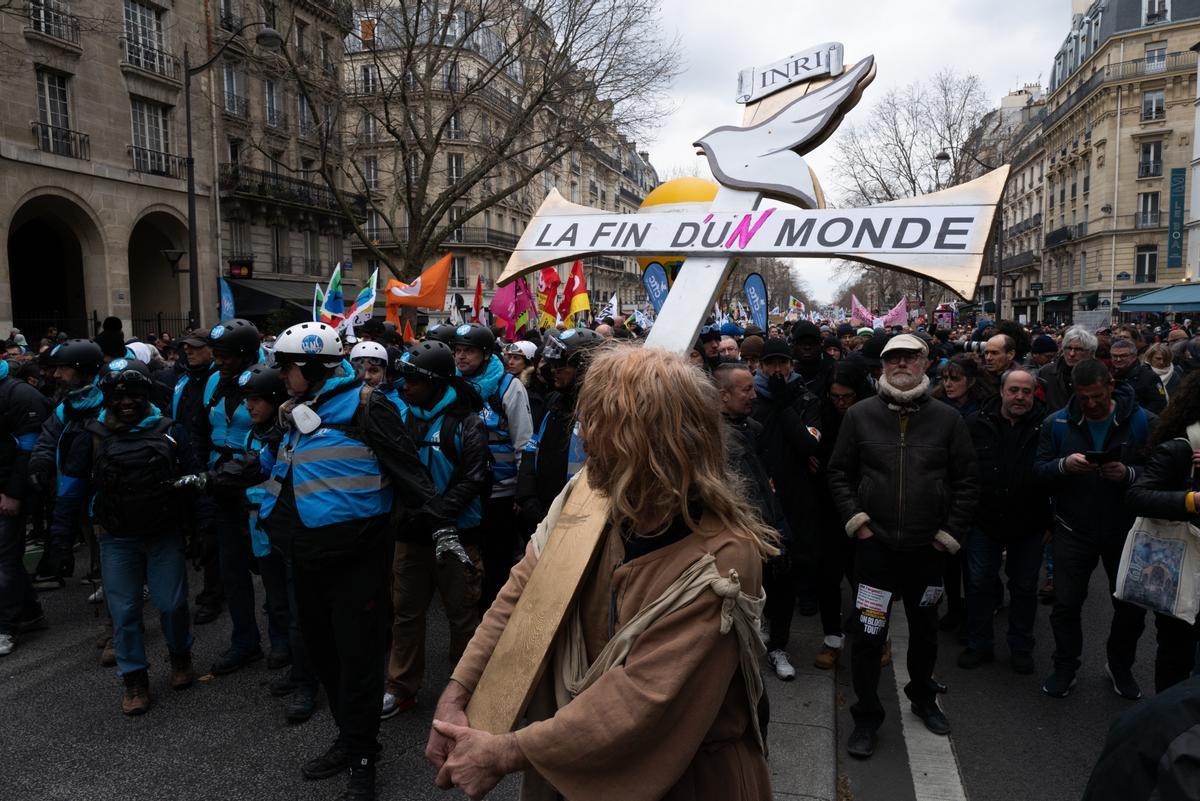 Jornada de huelgas y manifestaciones en Francia