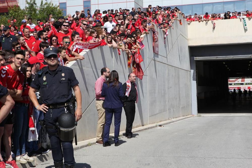 Ambiente en Nueva Condomina antes del partido