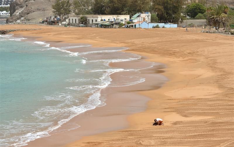 Visita de la Feht a la nueva Playa de Anfi Tauro