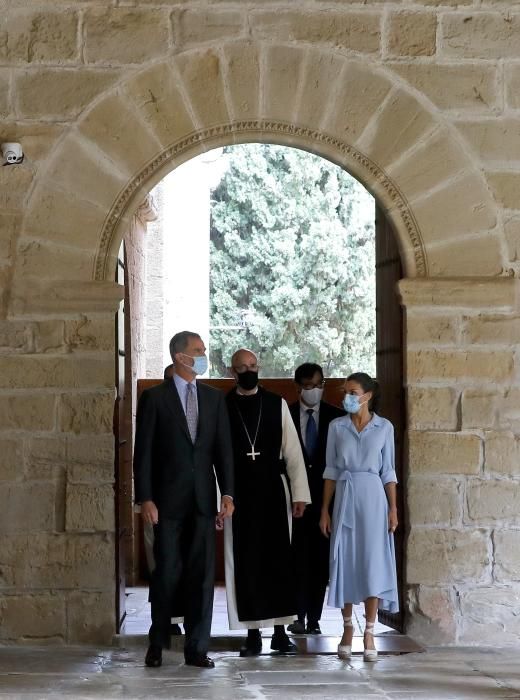 Visita de los Reyes al Monasterio de Poblet.