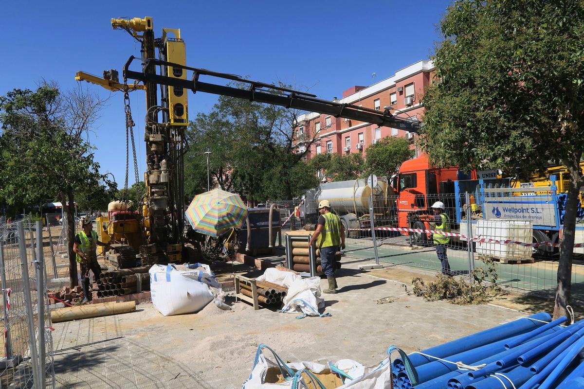 16/07/2024 Obras de la línea 3 Norte del Metro, a su paso por Pino Montano. POLITICA ANDALUCÍA ESPAÑA EUROPA SEVILLA JUNTA DE ANDALUCÍA