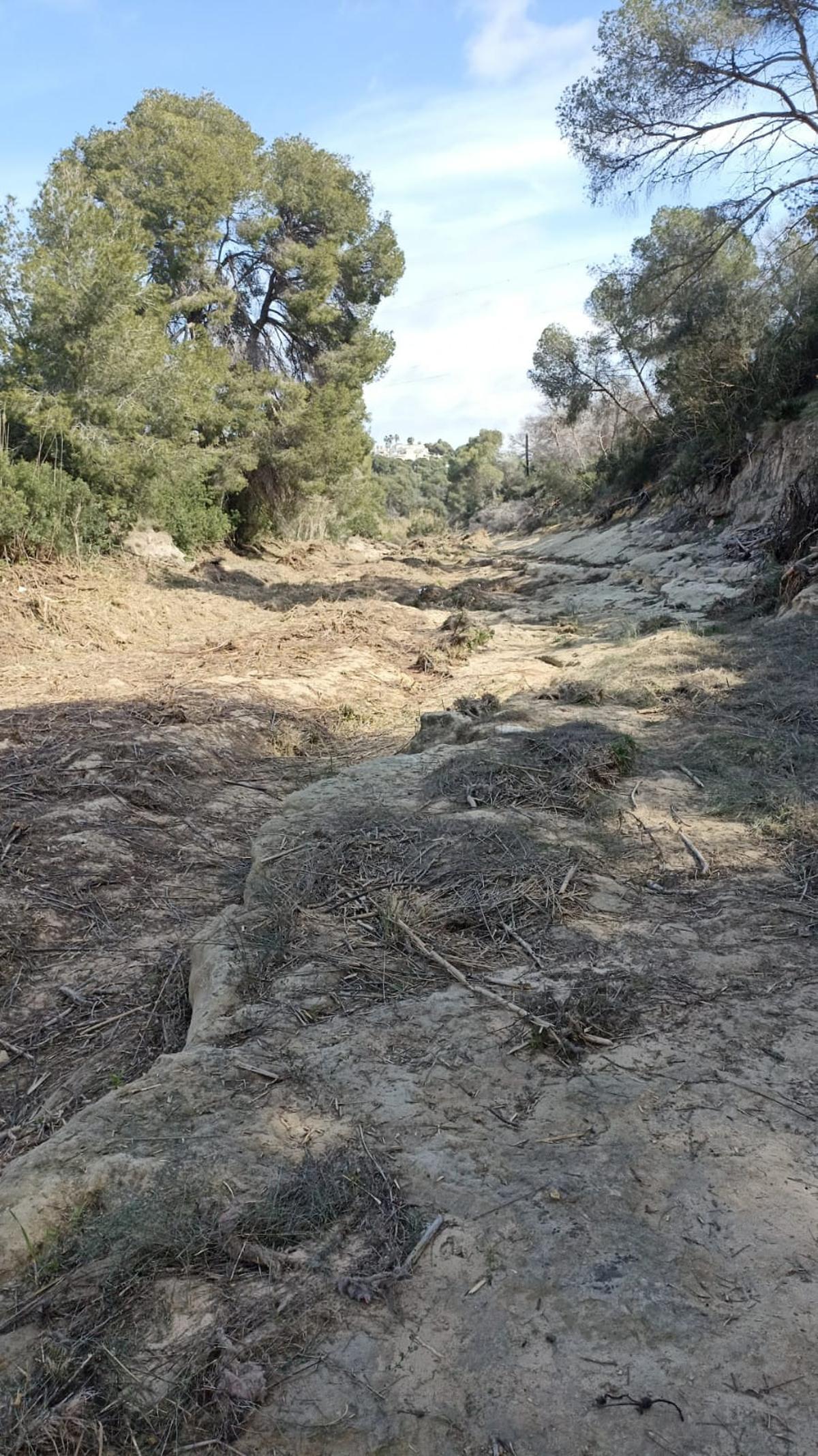 Actuación en el cauce que los ecologistas han denunciado
